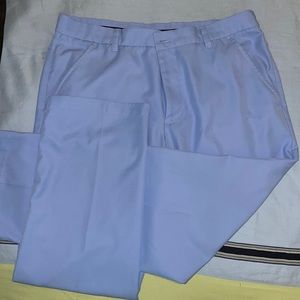 Izod Golf slim fit pants. No slip waist band, 34 x 29, light blue